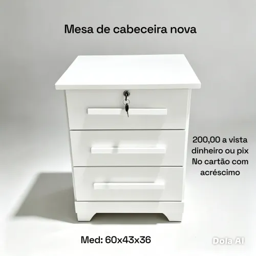 Mesa de cabeceira nova