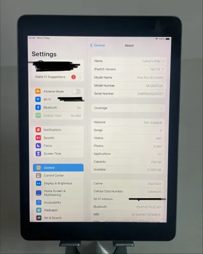 iPad Pro 9.7 Space Gray (256gb) + Celular