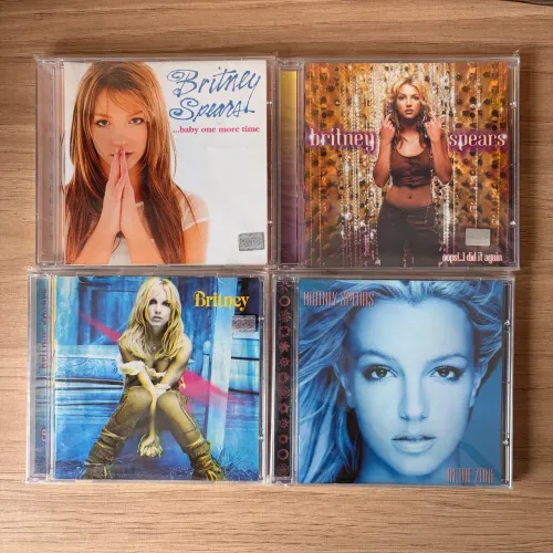 CD Britney Spears - Lote com os 4 Primeiros Albuns Originais