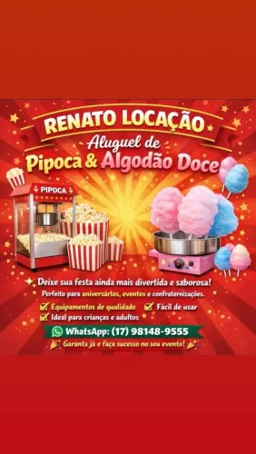 Pipoca e Algodão doce 