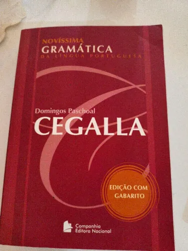 Livro novíssima gramática da língua portuguesa 