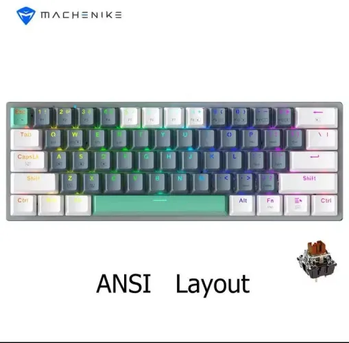 Teclado Gamer Machenike K500 B61W Sem fio 