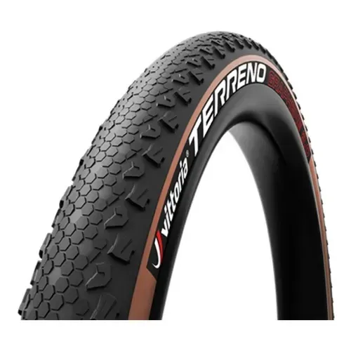 Par de Pneus Gravel Vittoria Terreno T50 700x45mm Kevlar Tubeless