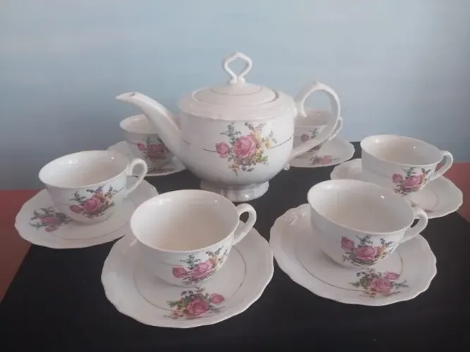 Jogo de chá Porcelana Steatita (Antiguidade)