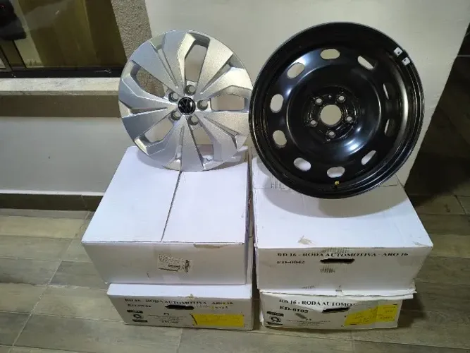 Conjunto rodas ferro originais Tcross Sense 2026 Aro 16