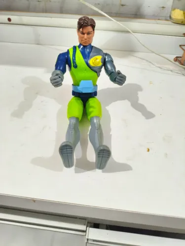 Boneco Max steel caçada helicóptero (1998)
