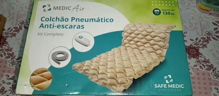 Colchão pneumático anti-escaras kit completo e apoiador