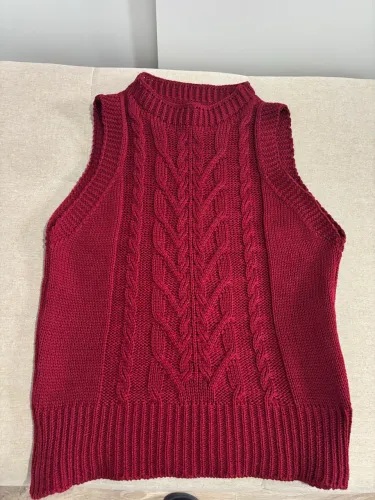 Colete de tricô feminino