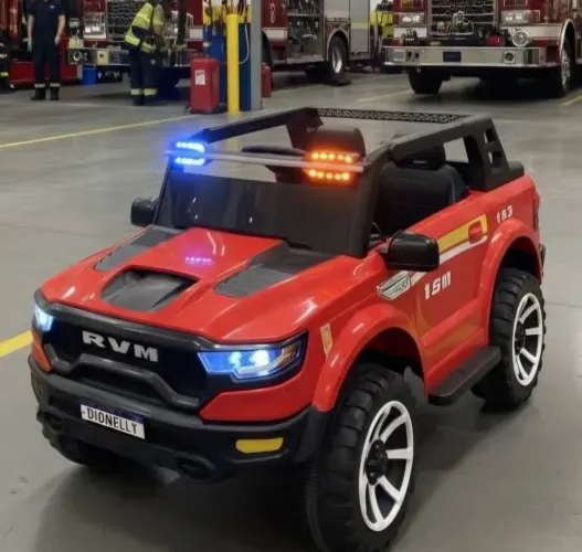 CARRO ELÉTRICO INFANTIL RVM BOMBEIRO 4X4 12v Lacrado (NOVO)