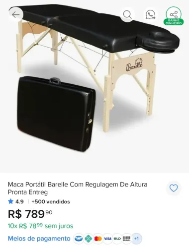 Maca Portátil Barelle