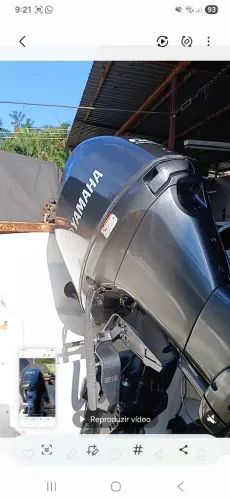 Lancha 15 pessoas motor 4 tempos 60 Yamaha