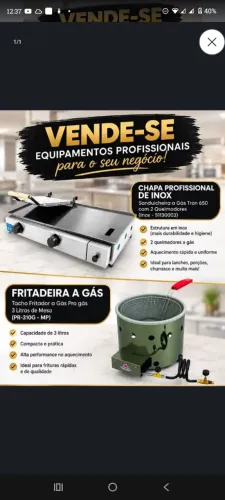 Vendo chapa a gas