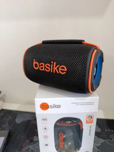 Caixinha Basike 15W IPX7 via Bluetooth com led / OFERTA IMBATÍVEL