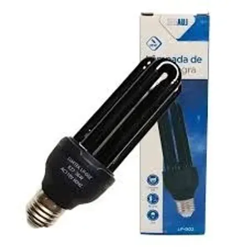 lampada flurescente luz negra deixa o quarto mais escuro lp-002