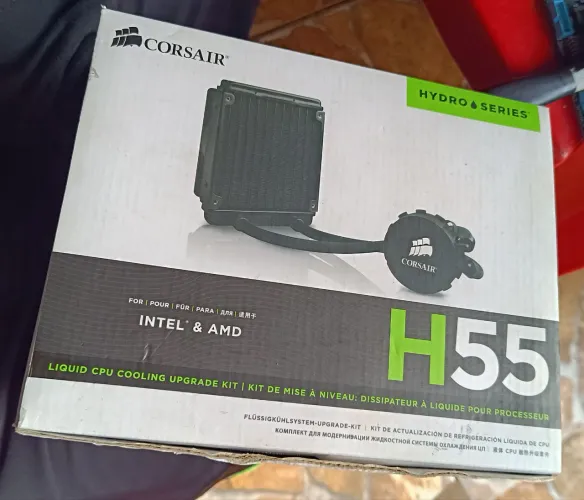 Water Cooler Corsair H55 COMPLETO<br>AMD ou Intel