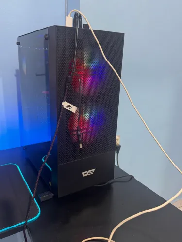 Gabinete gamer aigo darkflash a290 mesh com 3 fans argb