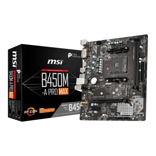 Placa-mãe AM4 - MSI B450M-A PRO MAX II