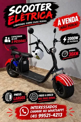 Scooter Eletrica X11 2000w 20ah 2026