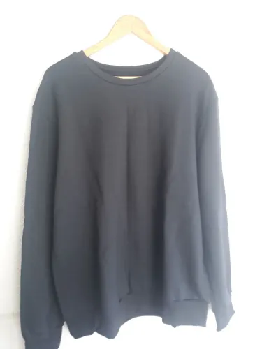 Blusa nova moletom extra grande preta