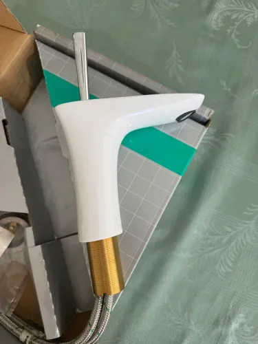Misturador Monocomando Hansgrohe PuraVida 15070001 - Branco/Cromado - Novo