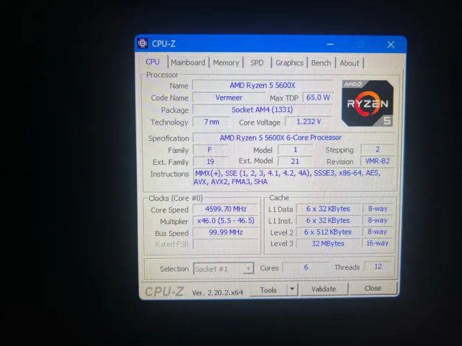 Processador Ryzen 5 5600x