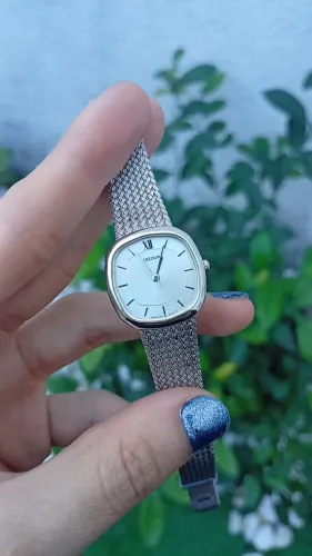 Seiko Credor Quartz Vintage (1982) - Aço e Pedra de Ônix