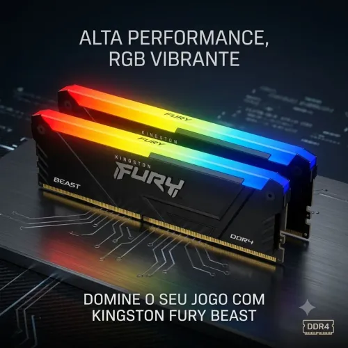 2x8 KINGSTON FURY DDR4 RGB 3200