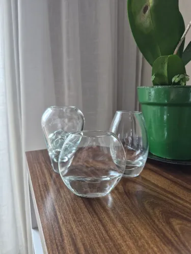 Conjunto mini vasos vidro