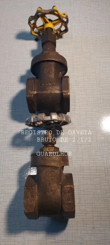 Registro de gaveta bruto de 1 1/2 50 m.m