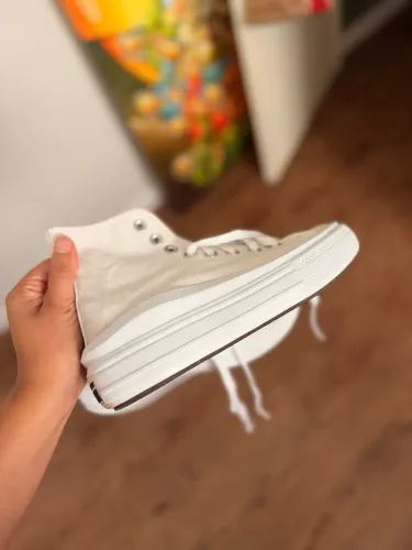 Tênis All Star Converse Chuck Taylor Move HI Feminino Branco