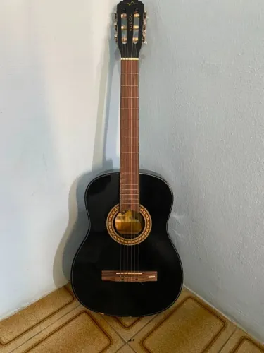 Violão Clássico Vogga Preto - Cordas de Nylon - Bom Estado