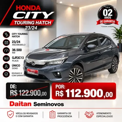 Honda City Hatchback Touring 1.5 Flex 16V Aut. 2024