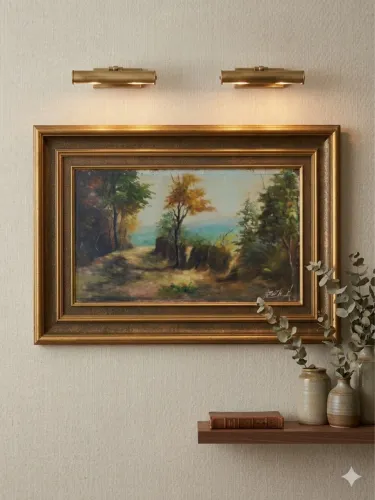 Quadro decorativo óleo sobre alcatex