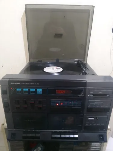 Toca Discos 3 em 1 Sharp Sg 30 B 100 % Funcional
