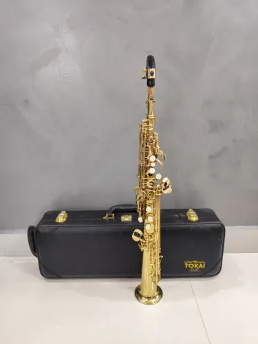 Sax soprano Tokai TSS-200L Sib Laqueado - Seminovo - Aceito trocas - Parcelo 21x