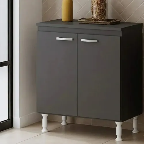 Balcão Cozinha Evidencia 80cm 2 Portas / pronta entrega
