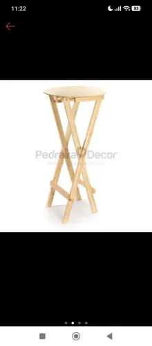 Mesa bistrô alta pinus
