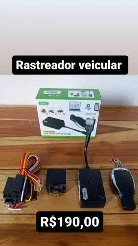 Rastreador GPS veicular com entrada para chip e cartão / MEGA PROMOÇÃO