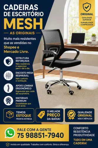 Cadeiras de escritório Direto da fábrica!