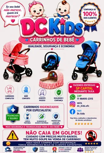 Carrinho de bebê todas as marcas, escolha o seu 