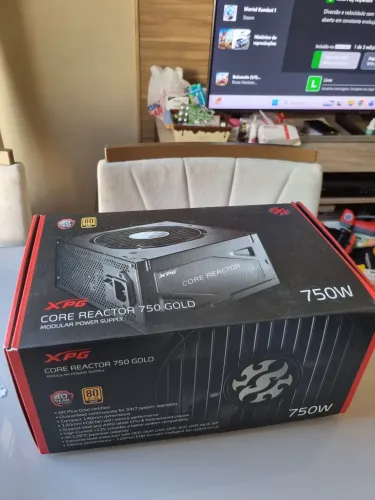 Fonte XPG Core Reactor 750W Gold Modular + Nota Fiscal + 4 anos de garantia?