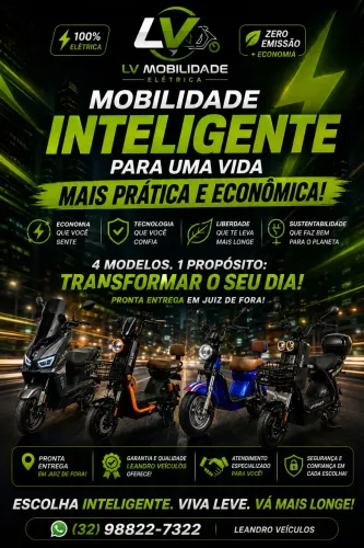MOTOS SCOOTERS ELÉTRICAS zero KM em Juiz de Fora 