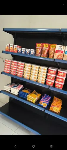 Conjunto com 3 Gôndolas de Parede para Supermercado - Estado de Nova