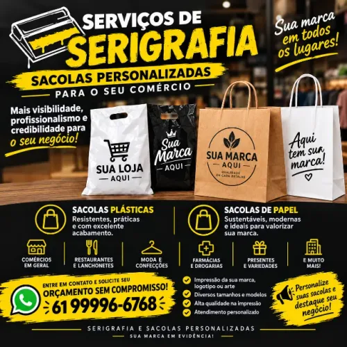 Sacolas personalizadas
