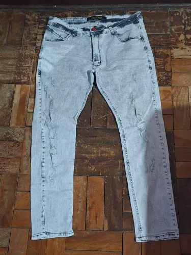 Calça jogador cinza city denim