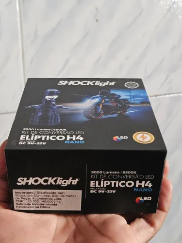 Projetor Shocklight Eliptico H4 Nano 6500k