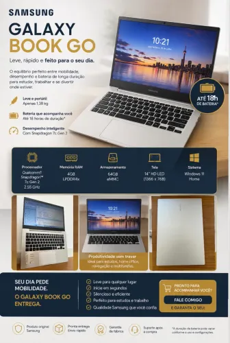 NOTEBOOK SAMSUNG GALAXY BOOK GO