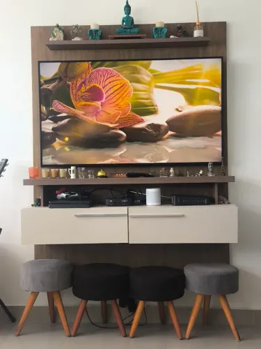 Painel para TV com 2 Gavetas - Design Moderno | Ótimo Estado