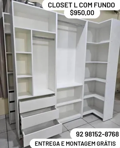 Closet L 100% MDF 