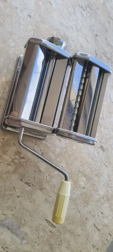 Máquina de Macarrão Manual / Cilindro de Massa Inox cromado - Massas Frescas